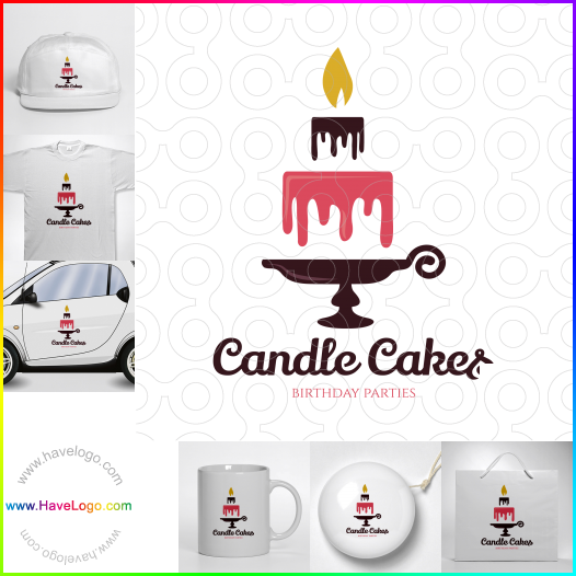 購買此蠟燭的蛋糕logo設計62017