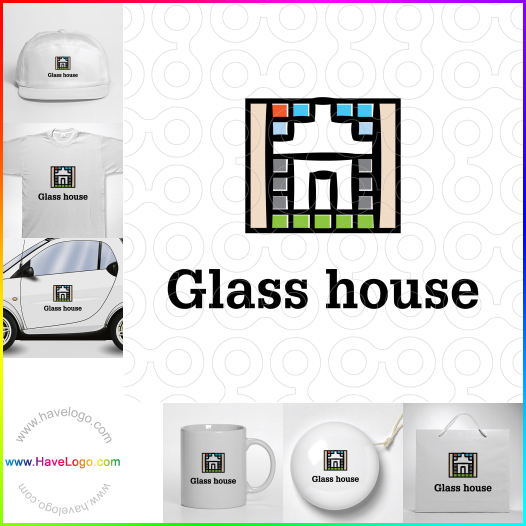 购买此玻璃房子logo设计67315