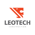 логотип Конструкция Leotech