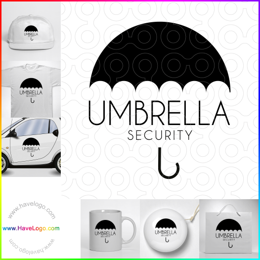 логотип зонт - 12920