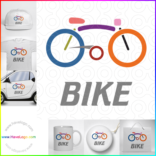 購買此自行車logo設計37299