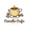 蠟燭的咖啡館Logo