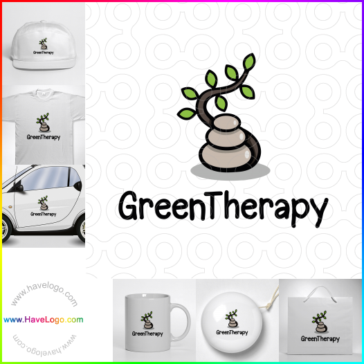 購買此綠色療法logo設計67065