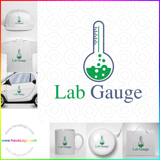 購買此實驗室測量logo設計64844