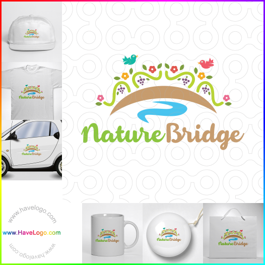購買此自然橋logo設計63694