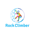 логотип Рок альпинист