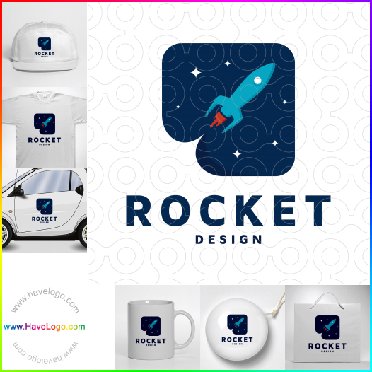 購買此火箭的應用程序logo設計63845