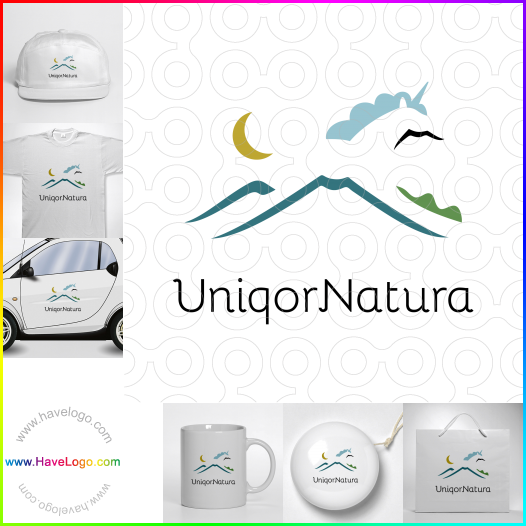 このUniqorNaturaのロゴデザインを購入する - 60507