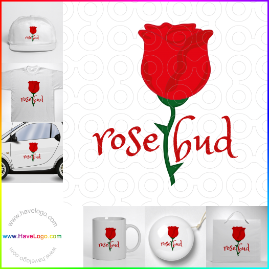 購買此玫瑰logo設計33940