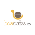 логотип кофе в зернах