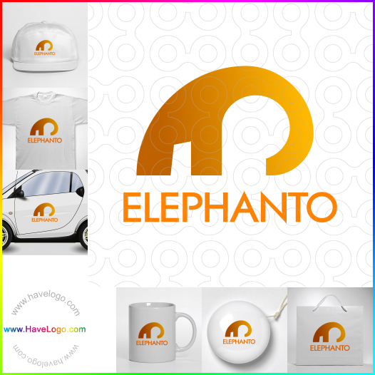 логотип слон - 26337