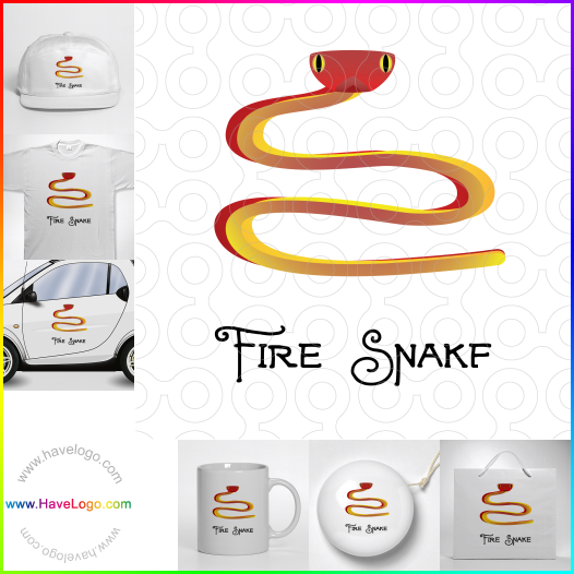 この蛇のロゴデザインを購入する - 34653