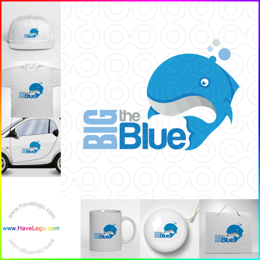 購買此藍鯨logo設計45470