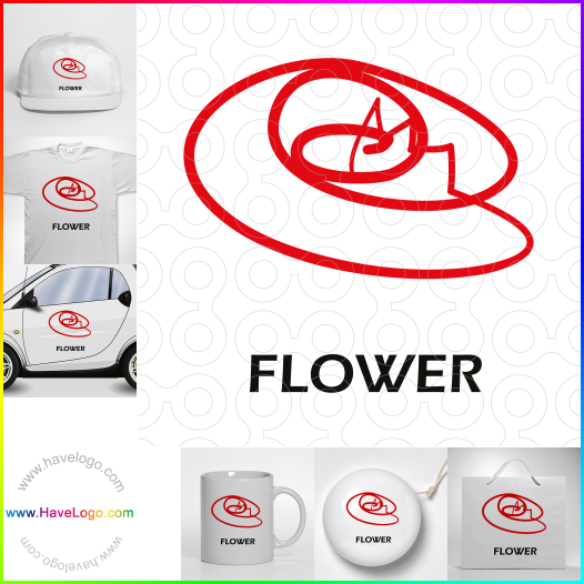 購買此花卉logo設計33813
