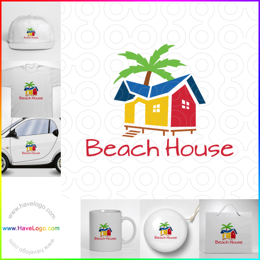 このビーチハウスのロゴデザインを購入する - 61505