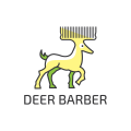  Deer Barber  logo