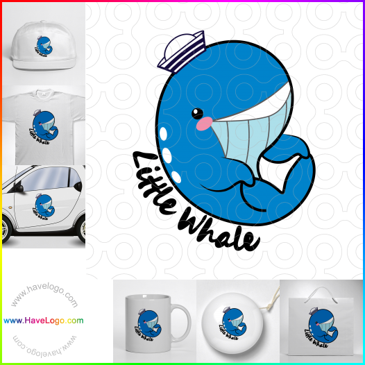 購買此小鯨魚logo設計67121