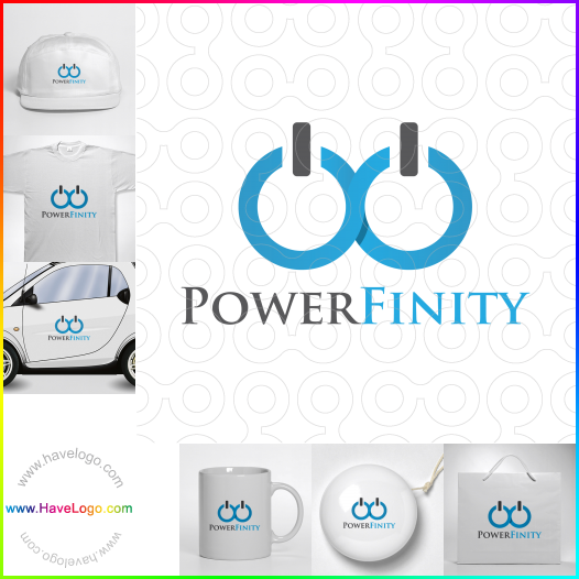このPowerFinityのロゴデザインを購入する - 64209