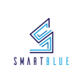 漂亮的藍色Logo