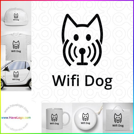 購買此WiFi的狗logo設計60869