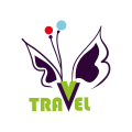 логотип путешествия горы