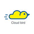  cloud baby bird  logo
