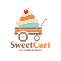 ice cream cart Logo