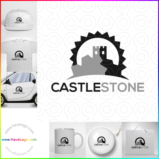 購買此城堡石logo設計66244