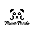 логотип Цветочная панда