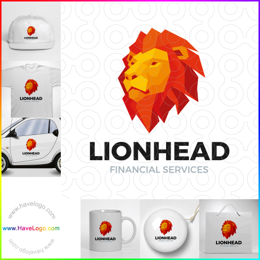 購買此獅子頭logo設計66018