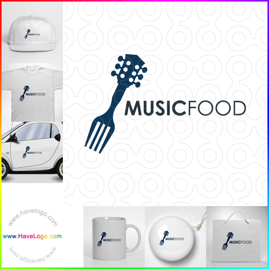 購買此音樂食品logo設計64654