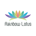 Rainbow lotus  logo