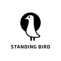 站立的鳥Logo
