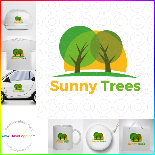 логотип Солнечные деревья - 65487