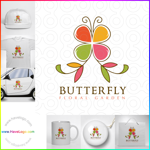 логотип бабочка - 30699