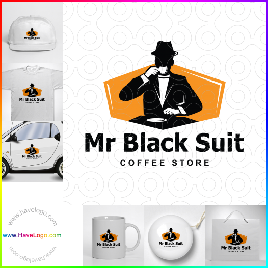buy  mr black suit  logo 64969