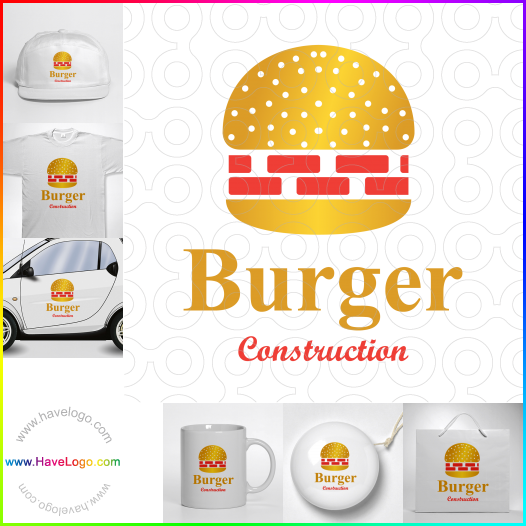 購買此漢堡建設logo設計62384