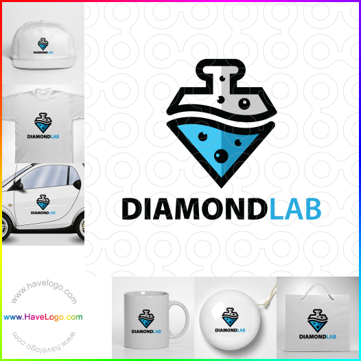 購買此鑽石實驗室logo設計60965