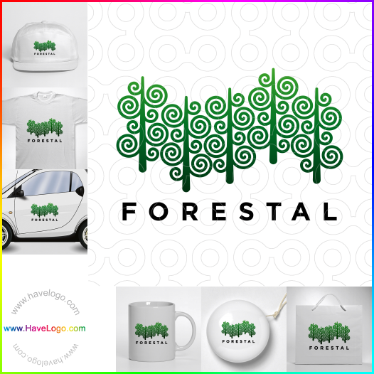購買此森林logo設計65015