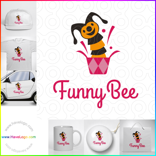 логотип Смешная пчела - 64129