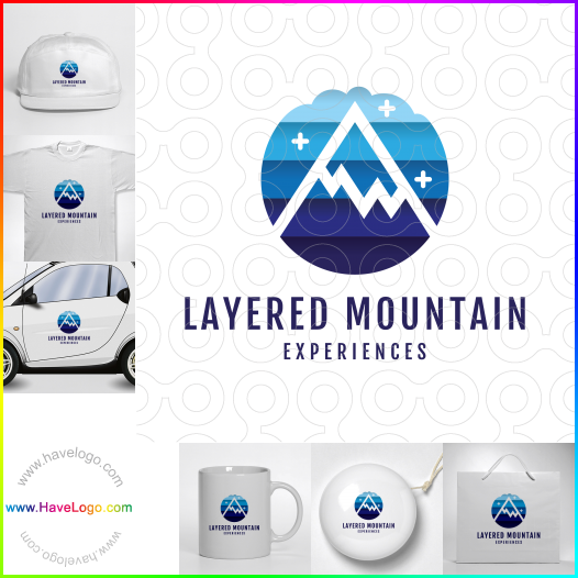 Layered Mountain logo 60679