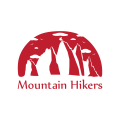  Mountain hikers  Logo