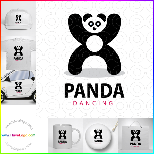 Panda Dancing logo 65533