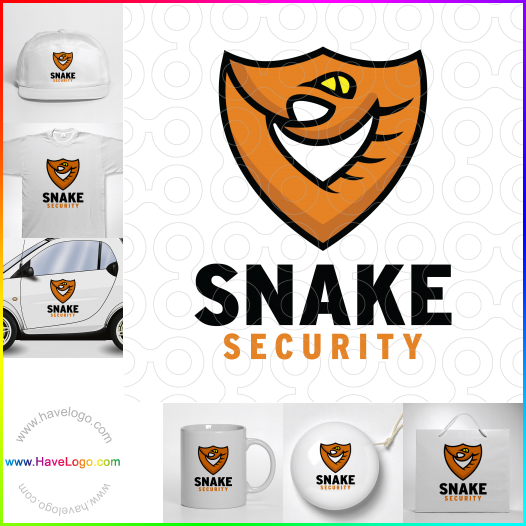 購買此蛇的安全logo設計60486