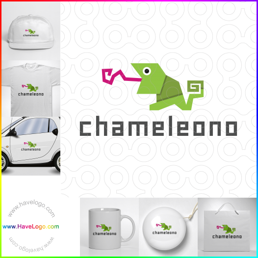 логотип хамелеон - 49787
