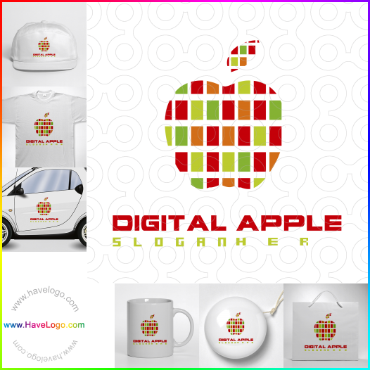 логотип яблоко - 6764
