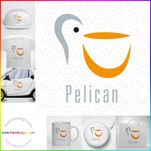 логотип пеликан - 37382