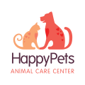 логотип домашних животных принятие зоосад