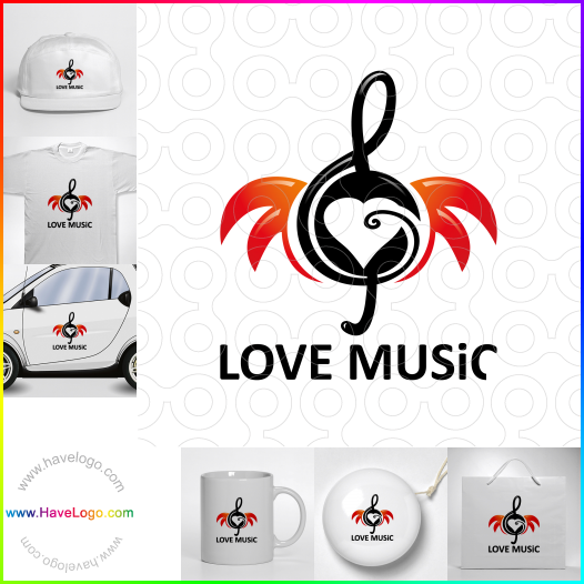 логотип музыкальный магазин - 31656