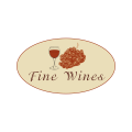 wine glass Logo